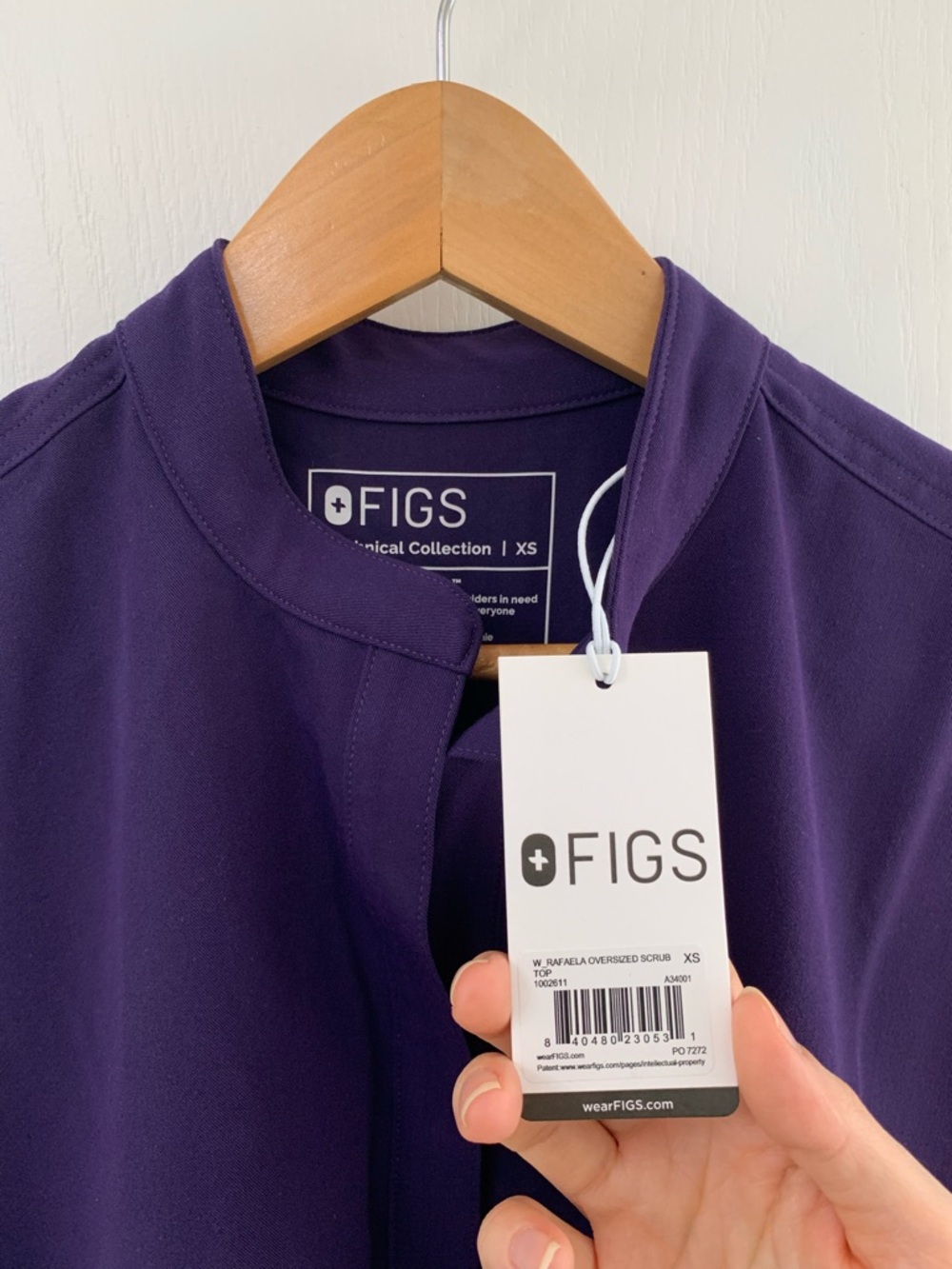 FIGS PURPLE JAM RAFAELA OVERSIZED TOP - Picture 12 of 14